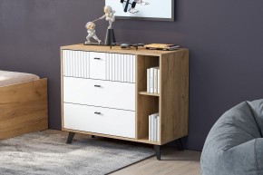 МИЛАН Спальня (Дуб Золотой/Белый матовый) в Можге - mozhga.ok-mebel.com | фото 47