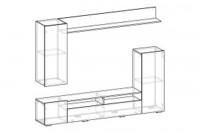 МИЯ Гостиная (ясень анкор светлый) в Можге - mozhga.ok-mebel.com | фото 2