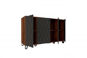 Модульная Спальня Римини (МДФ графит софт) в Можге - mozhga.ok-mebel.com | фото 3