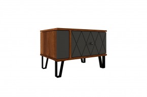 Модульная Спальня Римини (МДФ графит софт) в Можге - mozhga.ok-mebel.com | фото 5