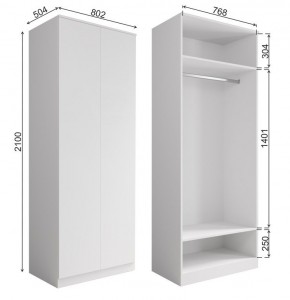 МОРИ МШ 800.1 Шкаф (графит) в Можге - mozhga.ok-mebel.com | фото 2