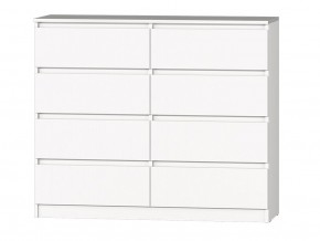 МС "Хилтон" Комод №3 1200 (8 ящ.) белый текстурный в Можге - mozhga.ok-mebel.com | фото 2