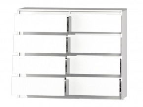 МС "Хилтон" Комод №3 1200 (8 ящ.) белый текстурный в Можге - mozhga.ok-mebel.com | фото 3
