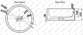 Накладная раковина melana mln-7076b (черная) в Можге - mozhga.ok-mebel.com | фото 2