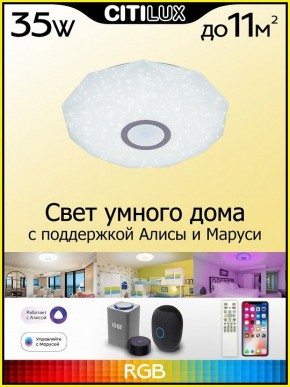 Накладной светильник Citilux Диамант Смарт CL713A30G в Можге - mozhga.ok-mebel.com | фото 3