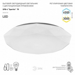 Накладной светильник Эра Классик SPB-6-70-RC Sparkle в Можге - mozhga.ok-mebel.com | фото 2