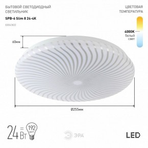 Накладной светильник Эра Slim SPB-6 Slim 8 24-4K в Можге - mozhga.ok-mebel.com | фото 2