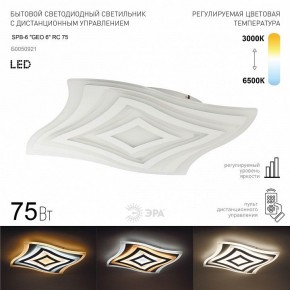 Накладной светильник Эра  SPB-6 GEO 6 RC 75 в Можге - mozhga.ok-mebel.com | фото 2