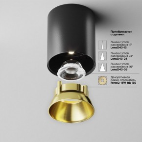 Накладной светильник Maytoni Alfa LED C064CL-12W4K-RD-B в Можге - mozhga.ok-mebel.com | фото 3