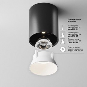 Накладной светильник Maytoni Alfa LED C064CL-12W4K-RD-B в Можге - mozhga.ok-mebel.com | фото 4