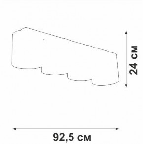 Накладной светильник Vitaluce V2882 V2882-1/4PL в Можге - mozhga.ok-mebel.com | фото 3