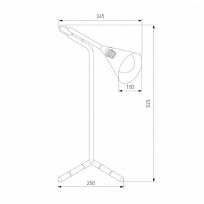 Настольная лампа декоративная Eurosvet Enigma 01186/1 черный в Можге - mozhga.ok-mebel.com | фото 3