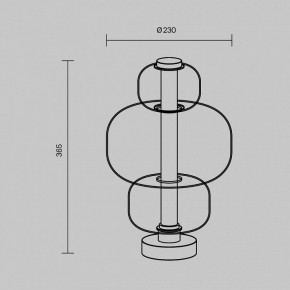 Настольная лампа декоративная Maytoni Atmos MOD364TL-L15B3K в Можге - mozhga.ok-mebel.com | фото 5