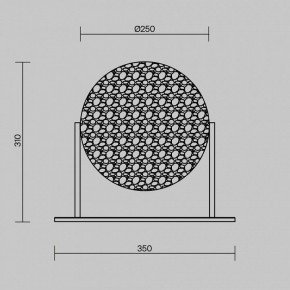 Настольная лампа декоративная Maytoni Mangata MOD387TL-L8CH3K в Можге - mozhga.ok-mebel.com | фото 4