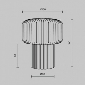 Настольная лампа декоративная Maytoni Omaggio MOD404TL-01GR в Можге - mozhga.ok-mebel.com | фото 5