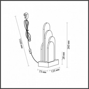 Настольная лампа декоративная Odeon Light Foros 5437/12TL в Можге - mozhga.ok-mebel.com | фото 5