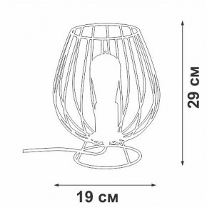 Настольная лампа декоративная Vitaluce V4296 V4296-0/1L в Можге - mozhga.ok-mebel.com | фото 3