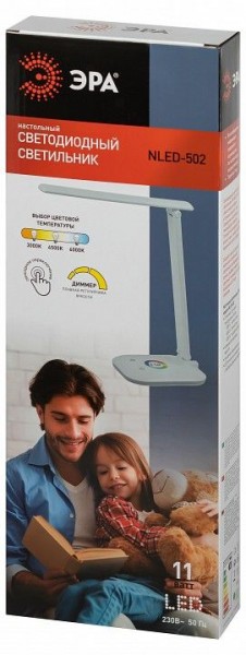 Настольная лампа офисная Эра  NLED-502-11W-W в Можге - mozhga.ok-mebel.com | фото 6