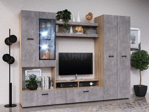 Нэнси New Пенал (ЛДСП) Бетон светлый/Сонома в Можге - mozhga.ok-mebel.com | фото 3