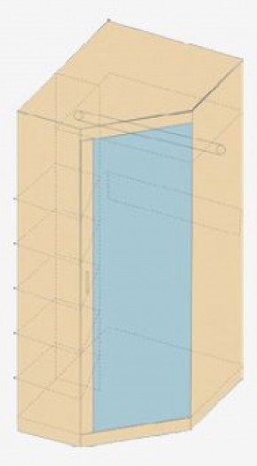 НИКА Н7 Шкаф угловой с зеркалом в Можге - mozhga.ok-mebel.com | фото 3