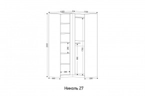 НИКОЛЬ 27 Шкаф угловой в Можге - mozhga.ok-mebel.com | фото 2