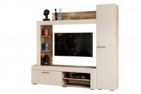 НИКОЛЬ Гостиная (Дуб крафт серый/софт айвори) в Можге - mozhga.ok-mebel.com | фото
