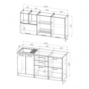ОЛЬГА Кухонный гарнитур Стандарт 4 (1600 мм) в Можге - mozhga.ok-mebel.com | фото 2