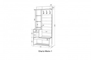 ОЛЬГА-МИЛК Прихожая (модульная) в Можге - mozhga.ok-mebel.com | фото 2