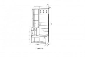 ОЛЬГА Прихожая (модульная) в Можге - mozhga.ok-mebel.com | фото 3