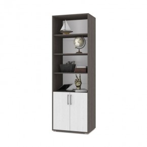 ОЛИВИЯ О21 Шкаф-стеллаж (анкор темный/анкор светлый) в Можге - mozhga.ok-mebel.com | фото