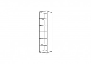 Пенал НЕНСИ (Крафт золотой/Белый глянец) в Можге - mozhga.ok-mebel.com | фото 2