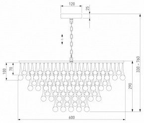 Подвесная люстра Bogate"s Gutta 476/8 в Можге - mozhga.ok-mebel.com | фото 5