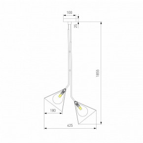 Подвесная люстра Eurosvet Enigma 70161/3 черный в Можге - mozhga.ok-mebel.com | фото 4