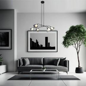 Подвесная люстра Eurosvet Enigma 70161/6 черный в Можге - mozhga.ok-mebel.com | фото 4