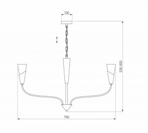 Подвесная люстра Eurosvet Rhyton 60167/6 латунь в Можге - mozhga.ok-mebel.com | фото 5