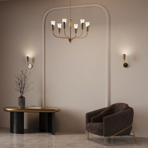 Подвесная люстра Eurosvet Rhyton 60167/6 латунь в Можге - mozhga.ok-mebel.com | фото 6