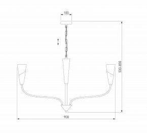 Подвесная люстра Eurosvet Rhyton 60167/8 латунь в Можге - mozhga.ok-mebel.com | фото 6