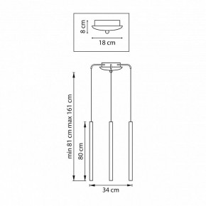 Подвесная люстра Lightstar Tubo L3T747433 в Можге - mozhga.ok-mebel.com | фото 3