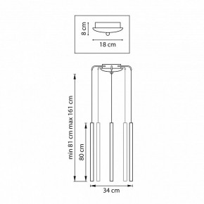 Подвесная люстра Lightstar Tubo L5T747433 в Можге - mozhga.ok-mebel.com | фото 3