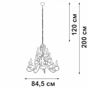 Подвесная люстра Vitaluce V1859 V1859-1/16 в Можге - mozhga.ok-mebel.com | фото 4