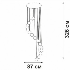 Подвесная люстра Vitaluce V2893 V2893-9/16S в Можге - mozhga.ok-mebel.com | фото 4