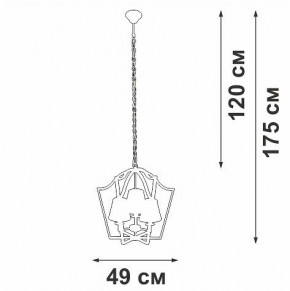 Подвесная люстра Vitaluce V4991 V4991-8/3 в Можге - mozhga.ok-mebel.com | фото 3