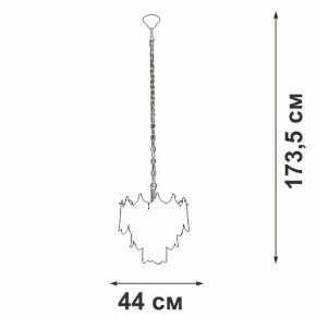 Подвесная люстра Vitaluce V5813 V5813-8/5 в Можге - mozhga.ok-mebel.com | фото 3