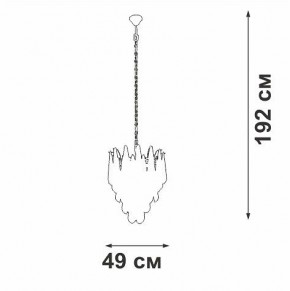 Подвесная люстра Vitaluce V5886 V5886-8/7 в Можге - mozhga.ok-mebel.com | фото 4