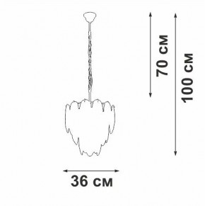 Подвесная люстра Vitaluce V5887 V5887-8/7 в Можге - mozhga.ok-mebel.com | фото 5