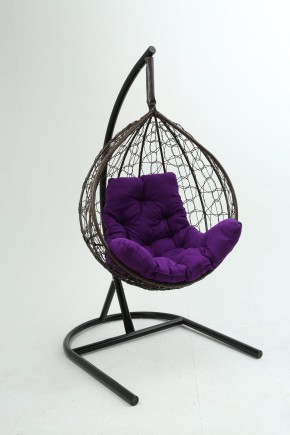 Подвесное кресло Бароло (коричневый/фиолетовый) в Можге - mozhga.ok-mebel.com | фото