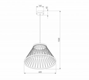 Подвесной светильник Eurosvet Cesta 40017/1 LED коричневый в Можге - mozhga.ok-mebel.com | фото 5