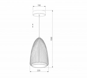 Подвесной светильник Eurosvet Comodita 40009/1 LED черный в Можге - mozhga.ok-mebel.com | фото 5
