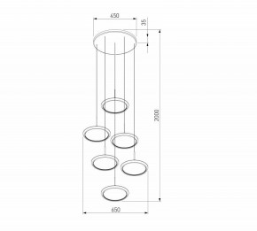 Подвесной светильник Eurosvet Crespella 90034/6 золото в Можге - mozhga.ok-mebel.com | фото 5