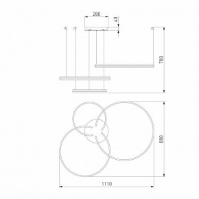 Подвесной светильник Eurosvet Gap 90180/3 золото в Можге - mozhga.ok-mebel.com | фото 5